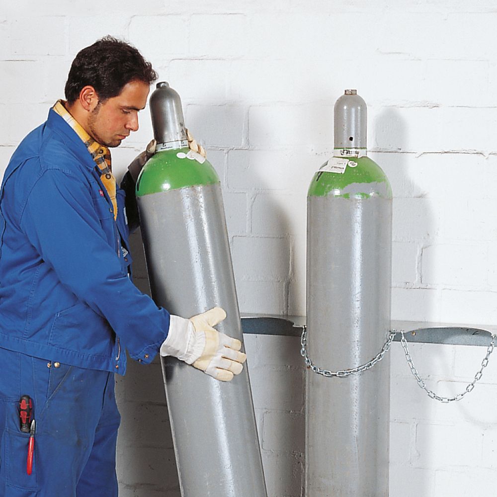 Safe gas cylinder storage