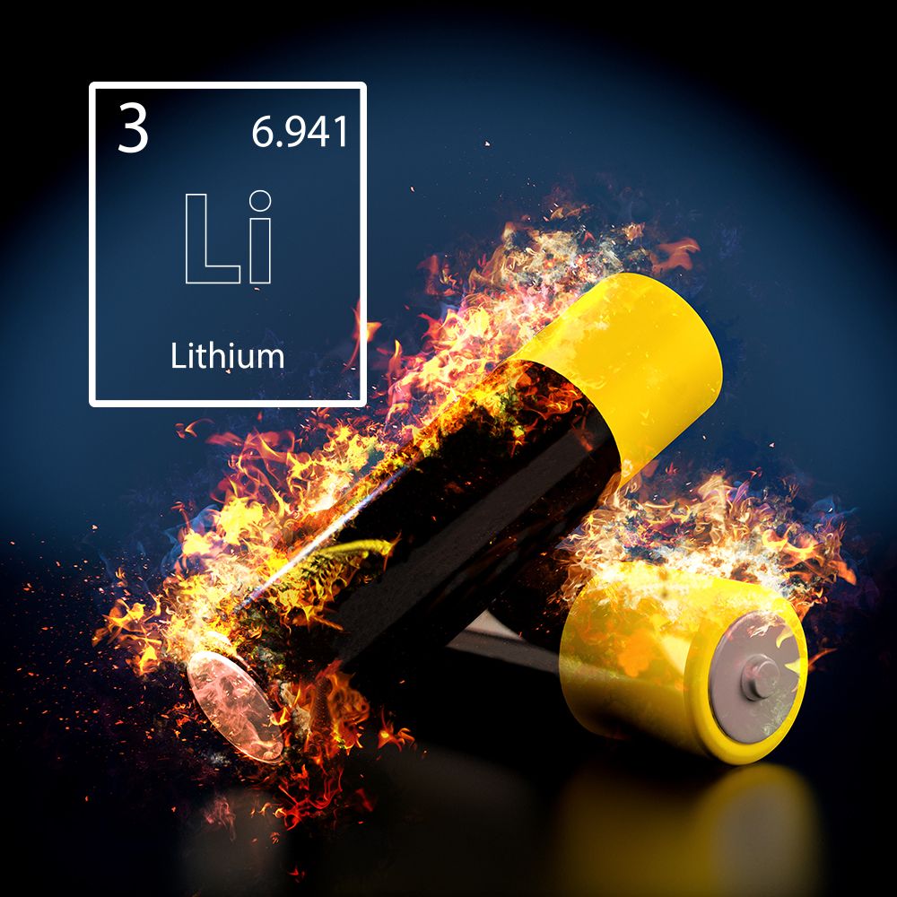 Stockage sécurisé des batteries lithium-ion