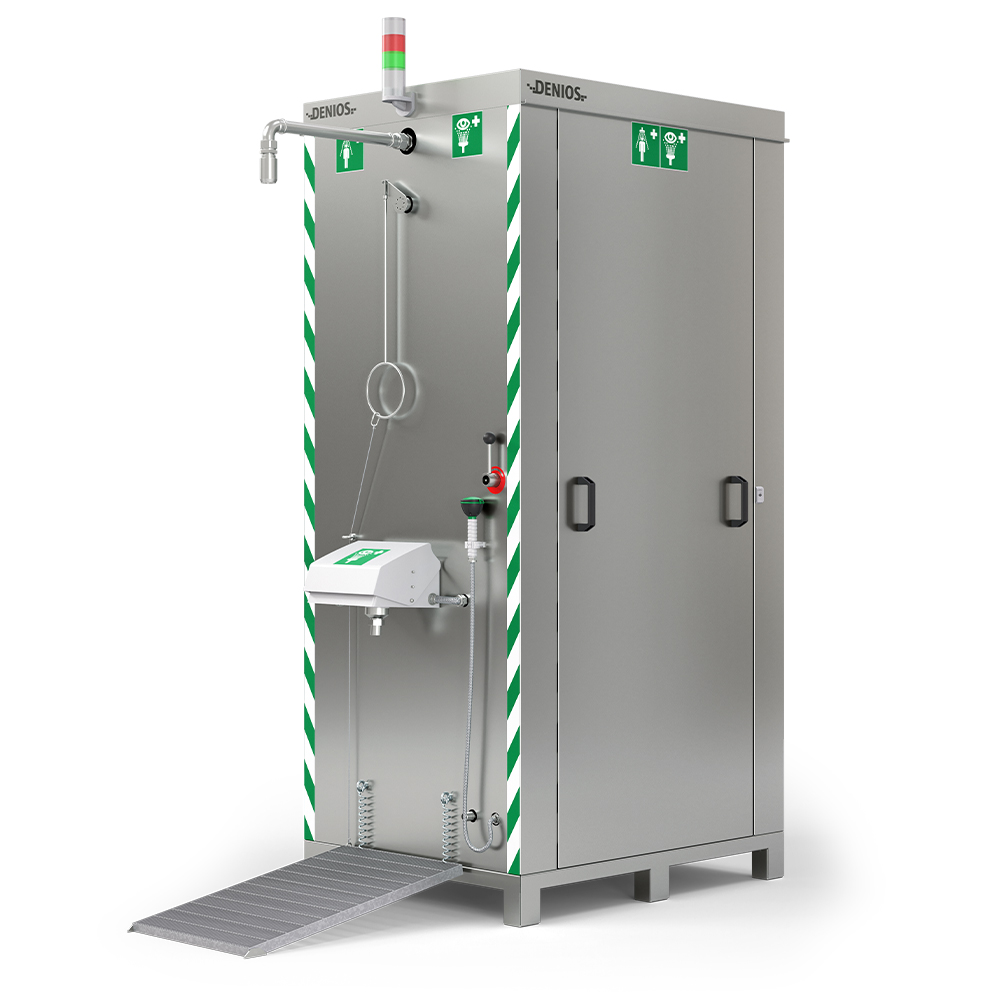 Duchas de seguridad antihielo / calefactadas para exteriores