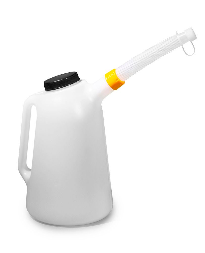 PRESSOL Messbecher Weißblech inklusive Flexauslauf Inhalt 2 Liter