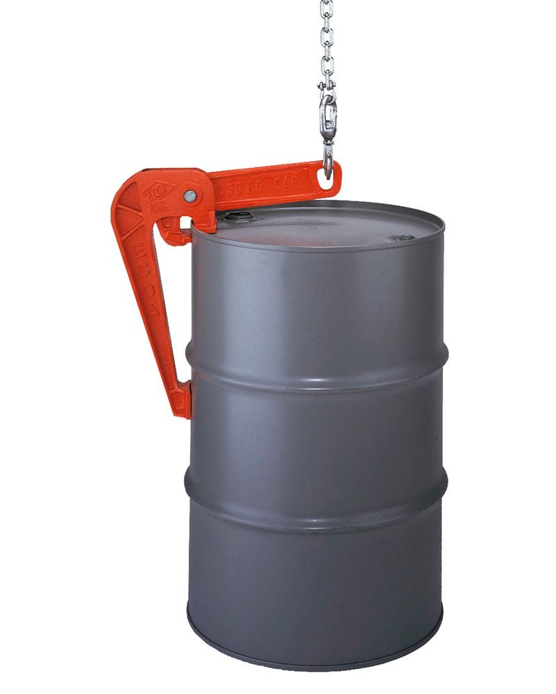 Hoist Drum Lifter - for 55-gallon Steel Drums - Steel Construction - Powder  Coated