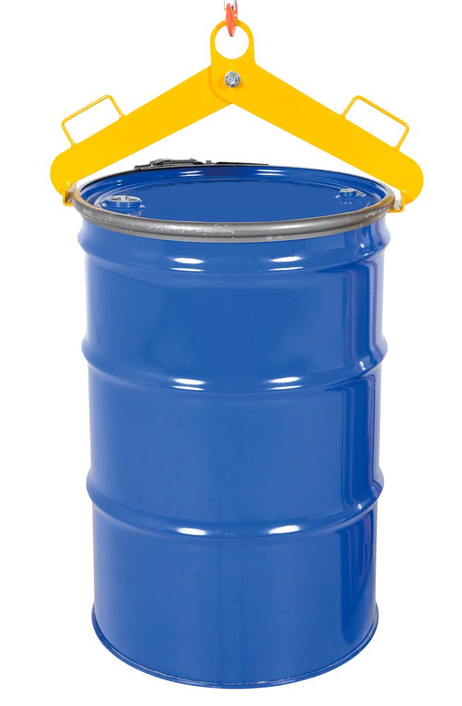 Hoist Drum Lifter - for 55-gallon Steel Drums - Steel Construction - Powder  Coated