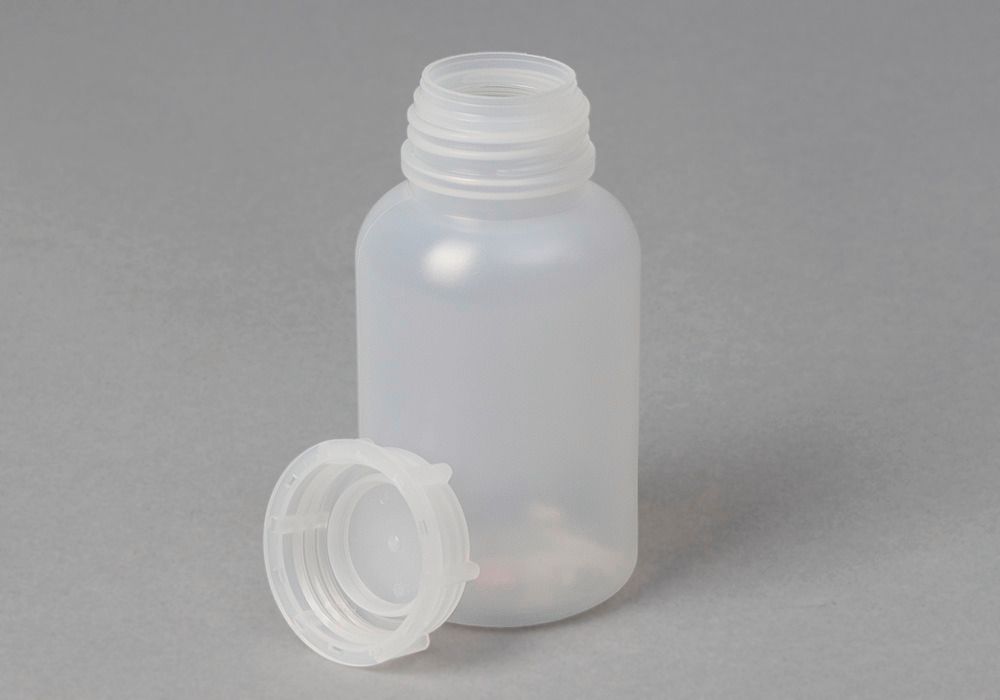 Flacon 500 ou 1000 ml transparent col large en verre avec bouchon