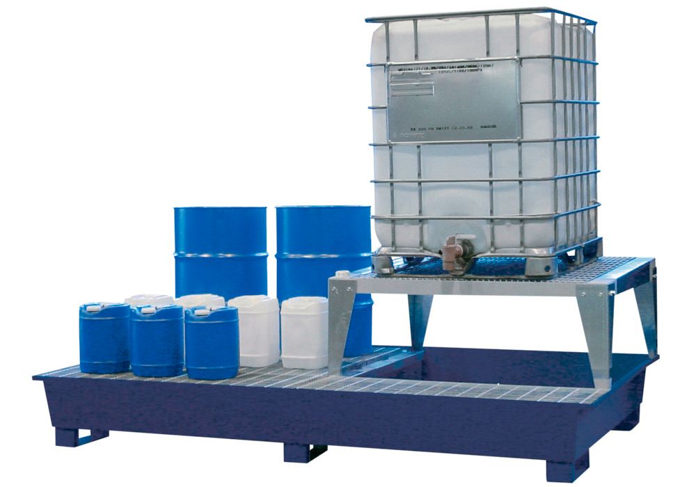 Pallet Flow Rack for Safe, Space-Saving IBC Container Storage