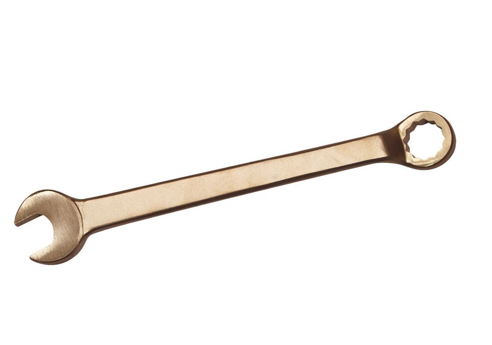 Combination wrench 10 mm, offset, special bronze, spark-free, for