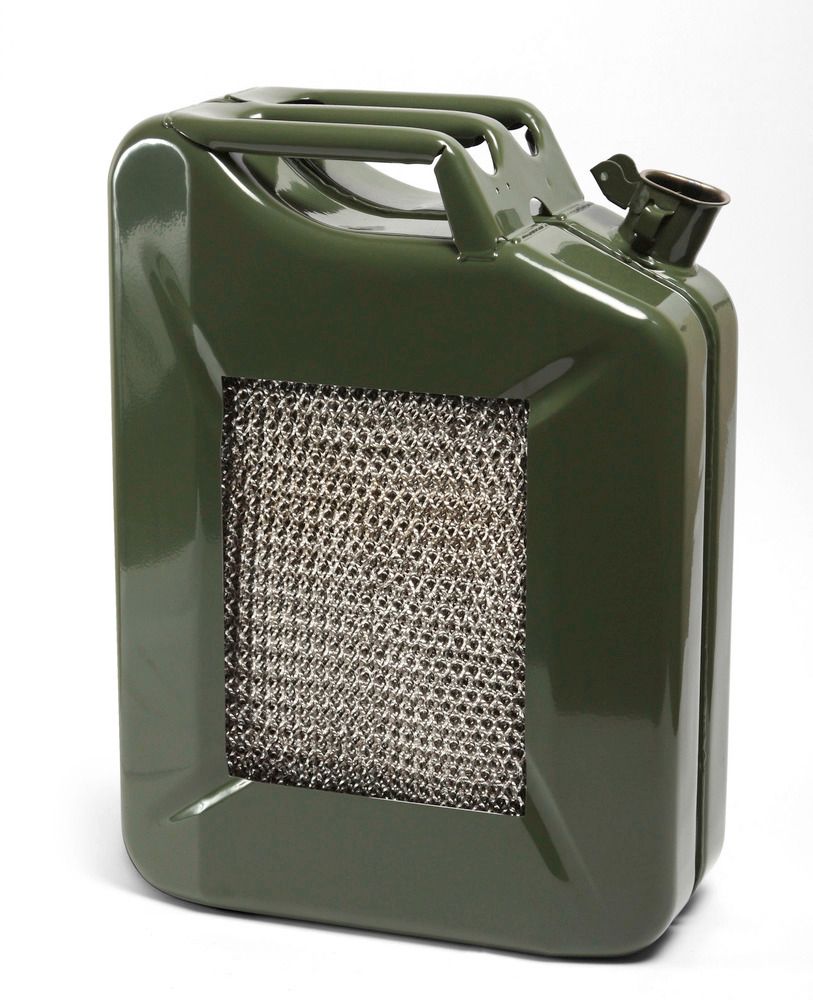 Tanica per carburante Explo-Safe in acciaio, volume 20 litri, con