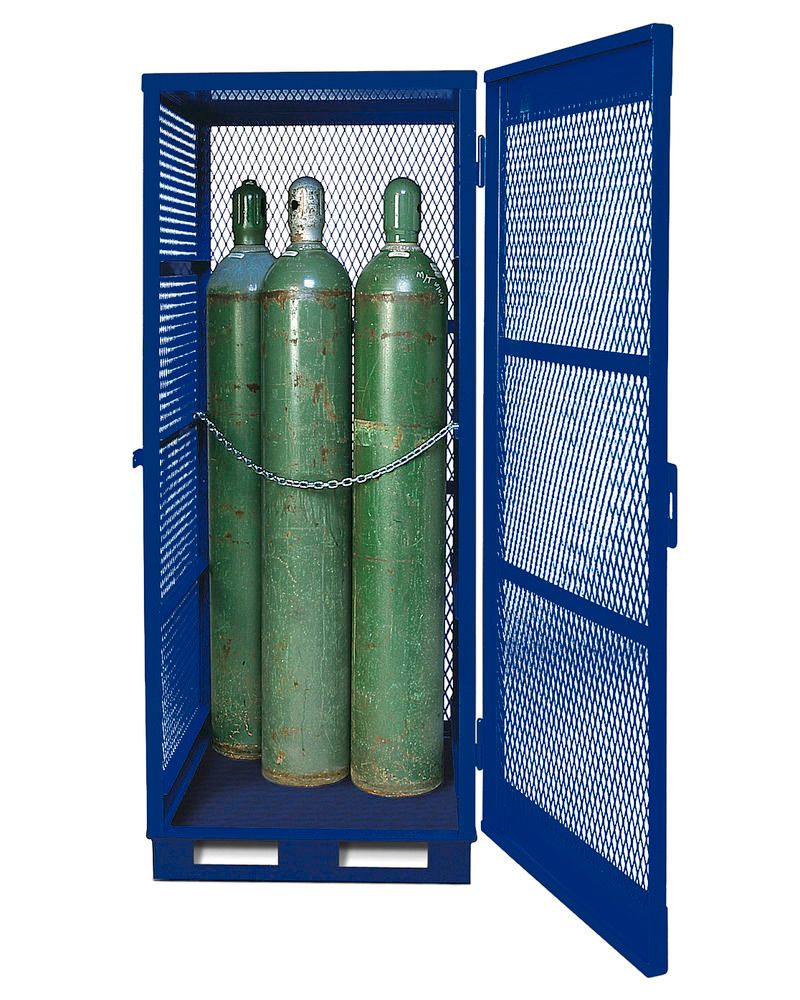 Efficient Gas Cylinder Storage Solutions  Denios: Secure Hazardous  Material Storage