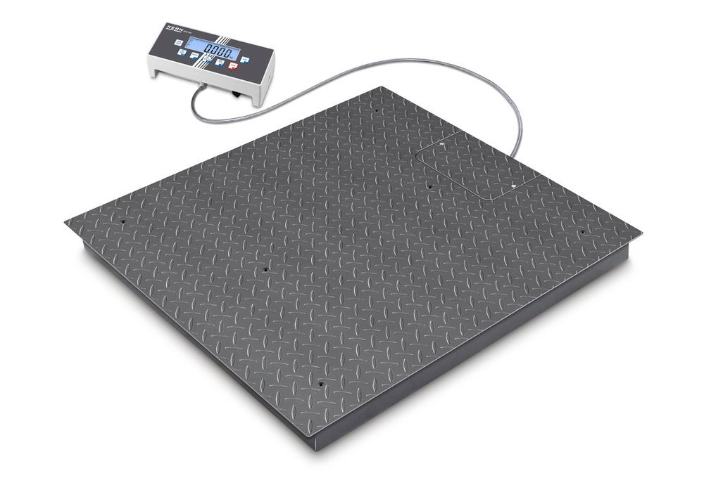 plakboek bolvormig lawaai KERN two-range vloer weegschaal BID, kalibreerbaar, max. 600 kg, weeg  plateau 1000 x 1000 mm
