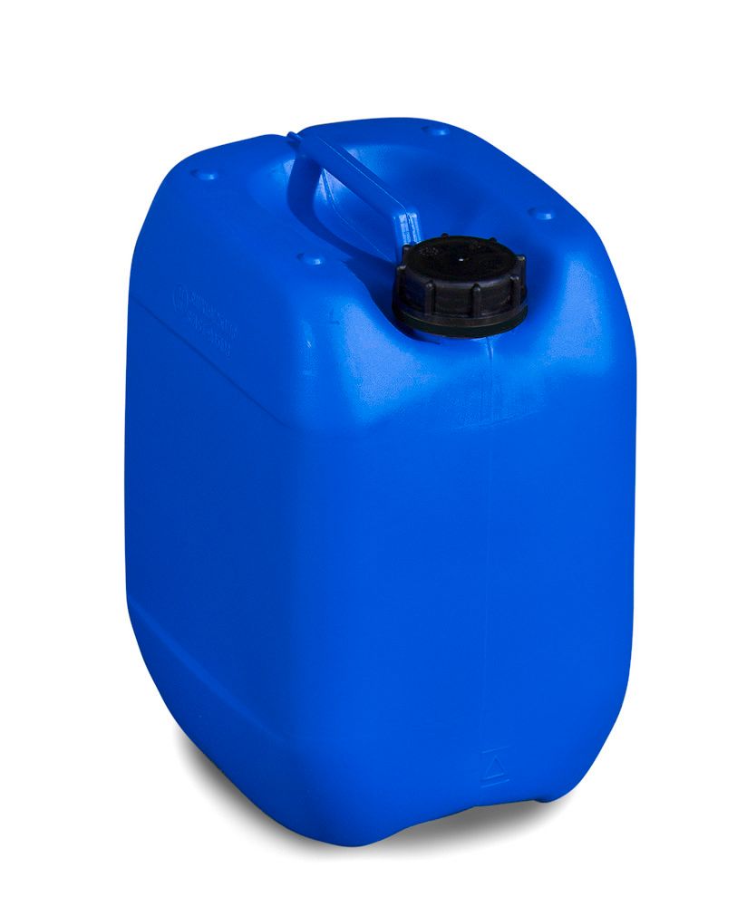 Bidon en plastique bleu 10 litres UN empilable sans bouchon