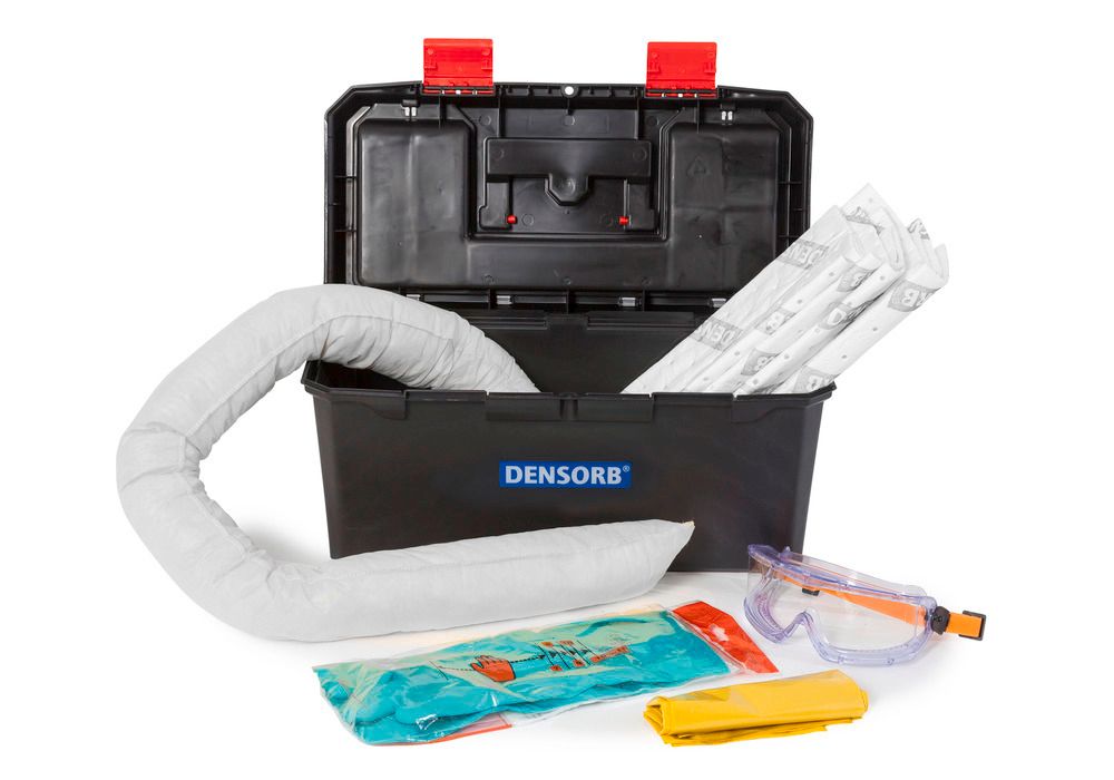 DENSORB emergency spill kit in case, Oil version