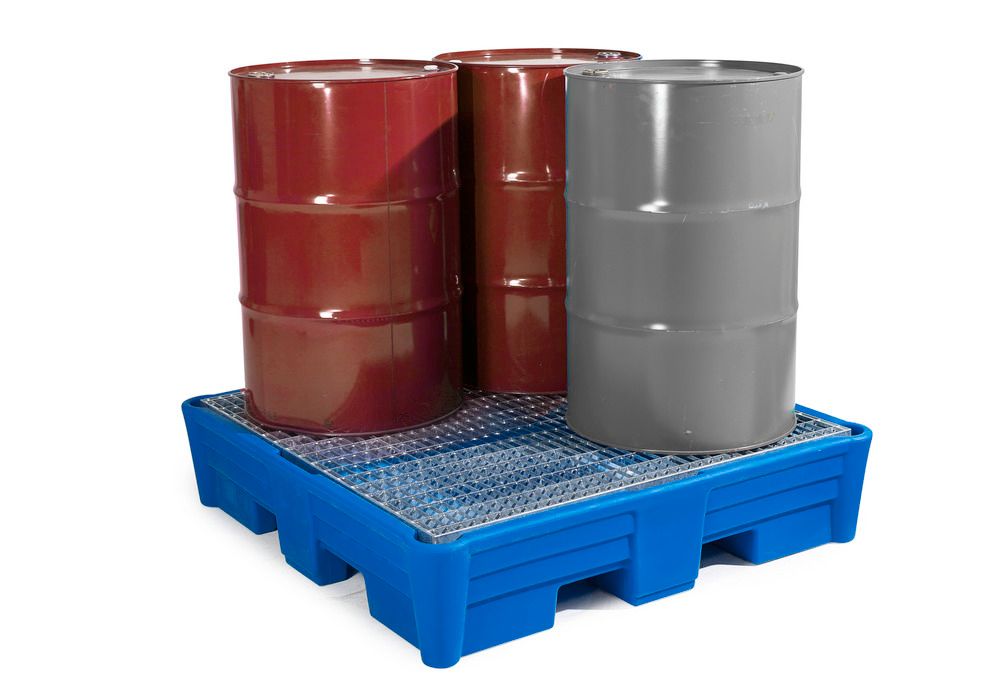 Vicfam Plastics: Spill-Guard Containment Pallet (4 Drum)