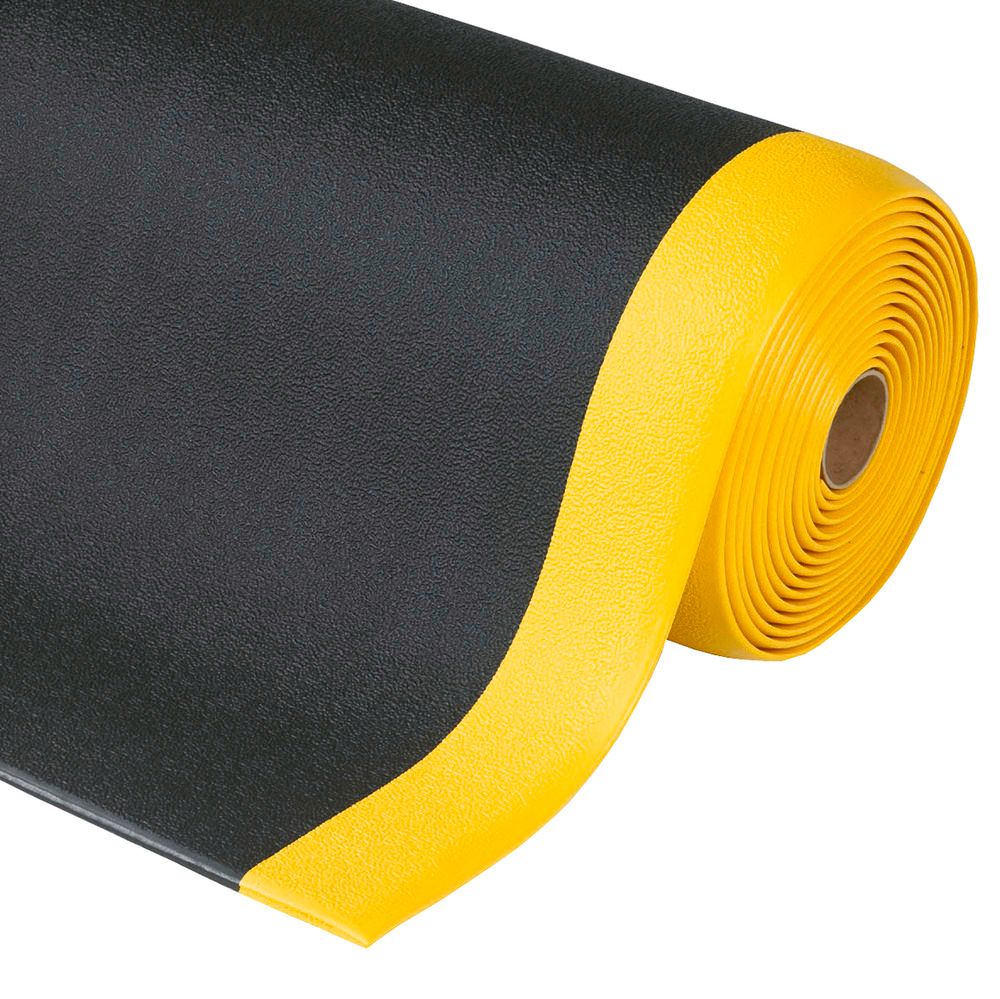 Anti Fatigue Flooring For Dry Work Areas Roll 0 6 M Choosable Length Black Yellow