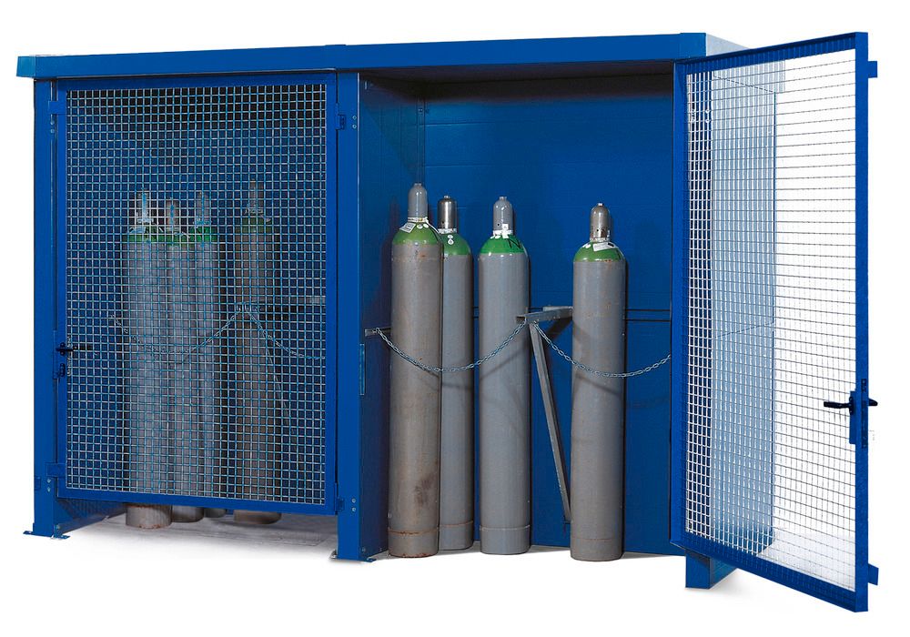 Gas Cylinder Cage/ Storage Locker, 2 hr Fire Rated, 24 Cylinders