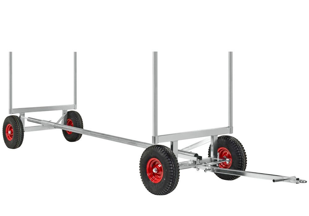 Chariot déménagement à roues transport charges lourdes 40x60 cm jusqu'à 800  kg