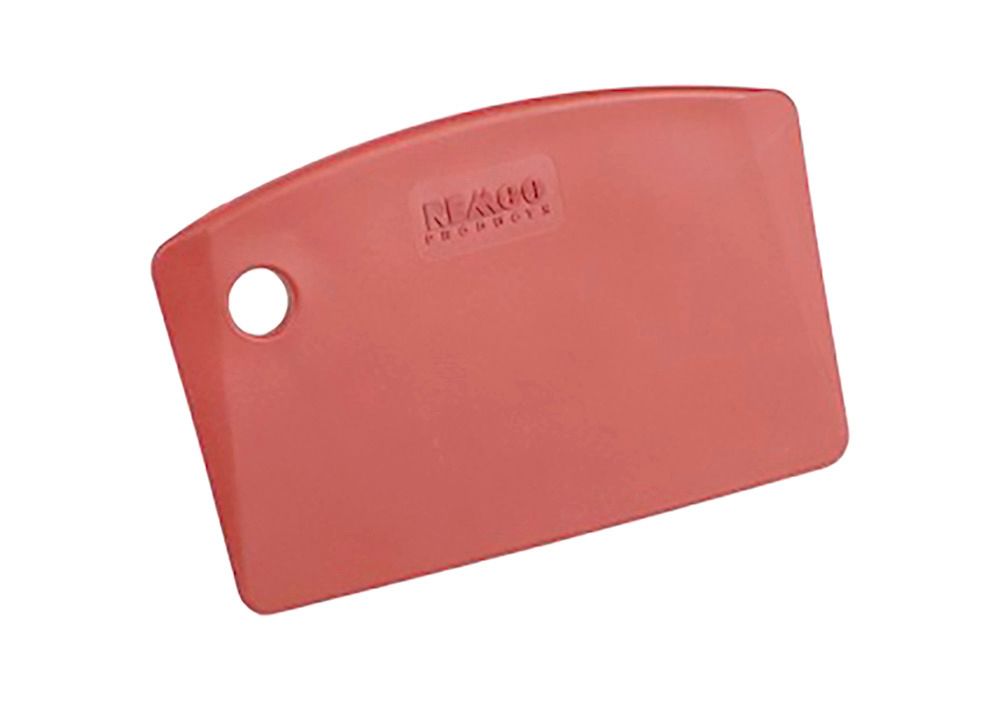 Mini Bench Scraper - Metal Detectable - Red - Lightweight - Corrosion  Resistant - Rust Resistant
