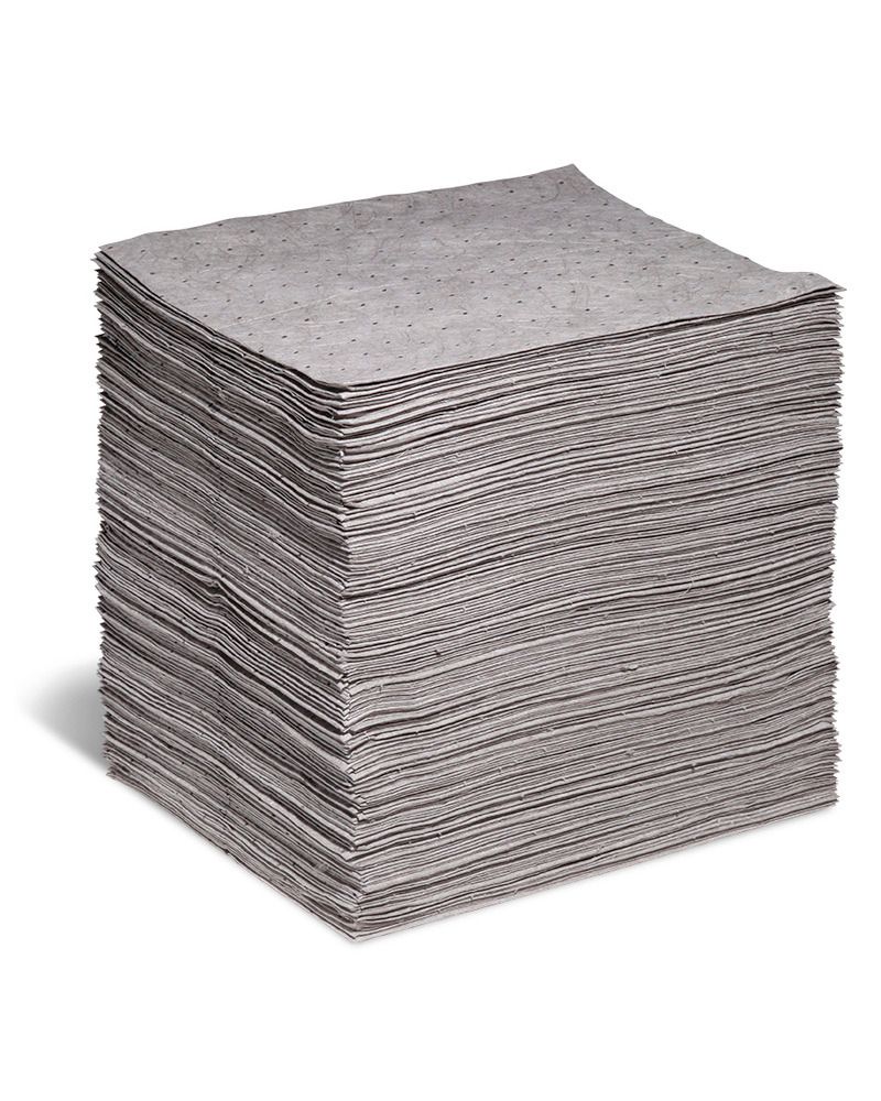 Universal Absorbent Pads - Light Weight - Perforated - Gray - 16 Inch x18  Inch (200 per Box)