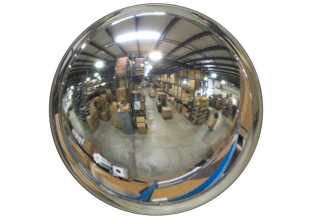 Convex Mirror - Wide View - Outdoors - 7 Deep - Lightweight - Hanging  Hardware Included
