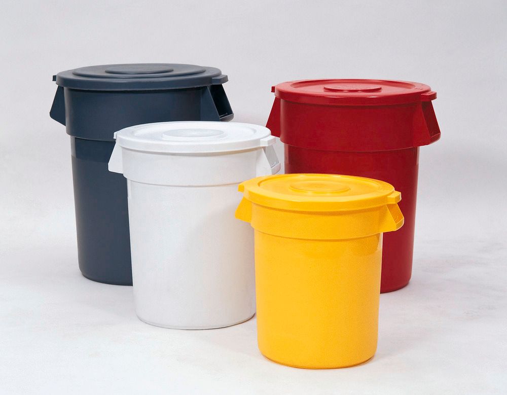 Poubelle jaune, bac poubelle, conteneur poubelle 120 litres