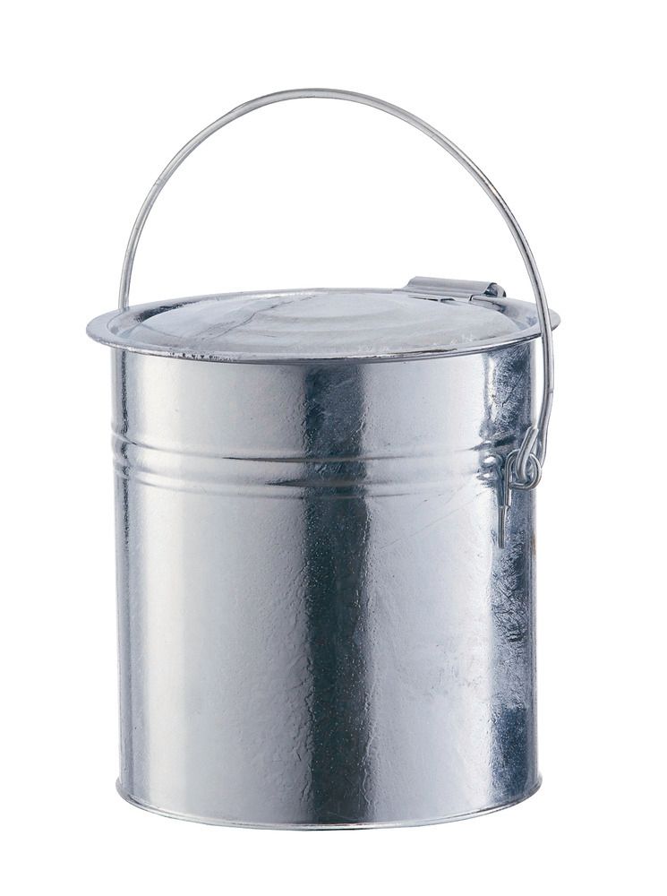 Cubo de basura con tapa con visagra, volumen 20 litros