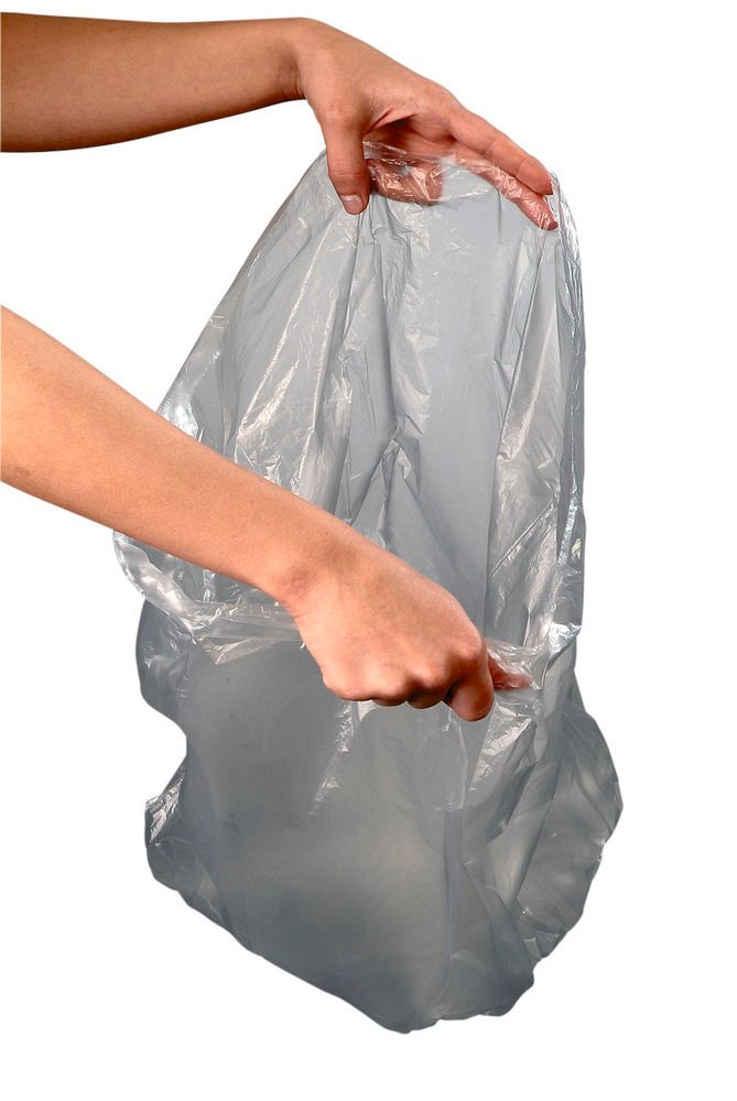 Mülleimer-Beutel aus Niederdruck-Polyethylen (PE), 30 Liter Volumen, 2000  Stück, grau