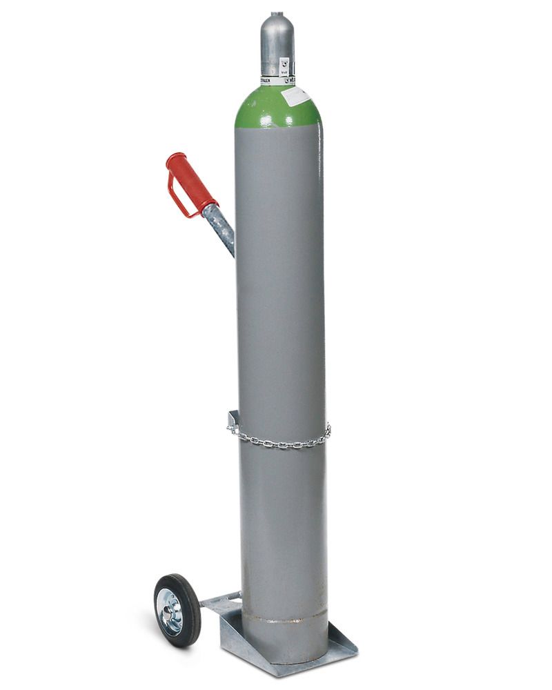 Gasflaschenständer aus Stahl, für 2 Gasflaschen mit max. Ø: 230 mm, zur  Wandbefestigung