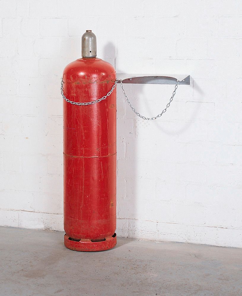 Gasflaschen-Wandhalterung aus Stahl, für 2 Gasflaschen mit max. Ø: 320 mm