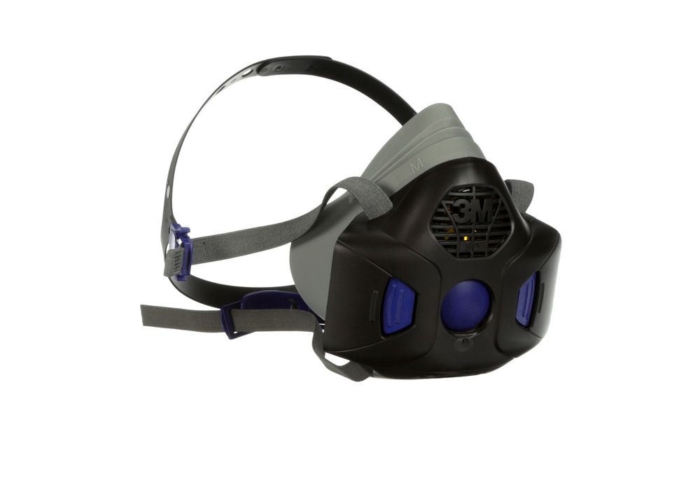 Demi masque de protection respiratoire avec double filtre A2