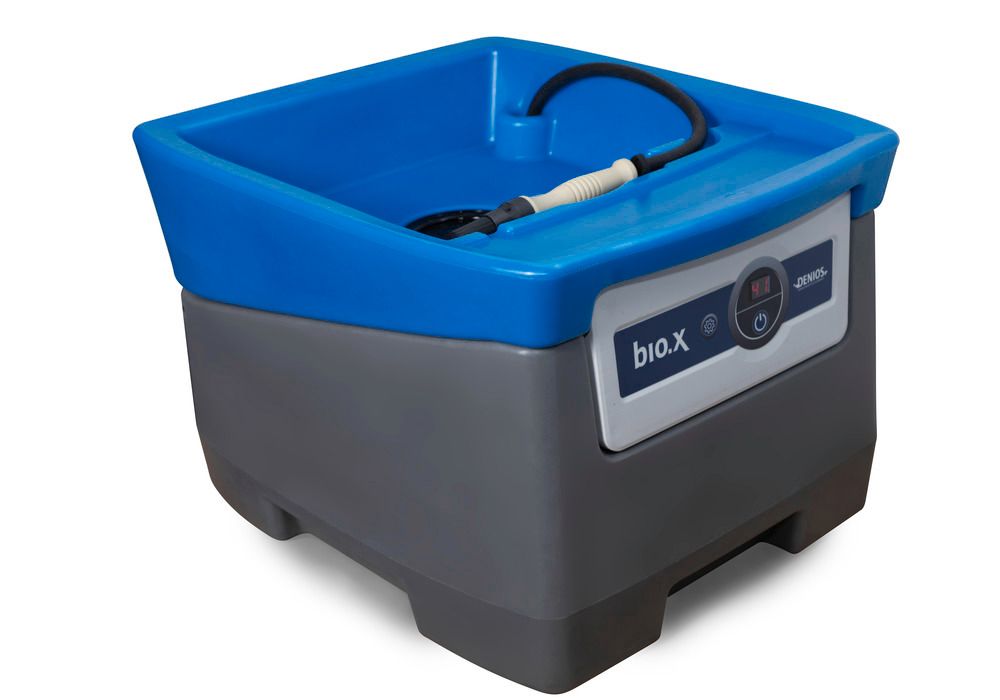 Teilewaschgerät bio.x A25, mobiler Waschtisch für die biologische,  lösemittelfreie Teilereinigung