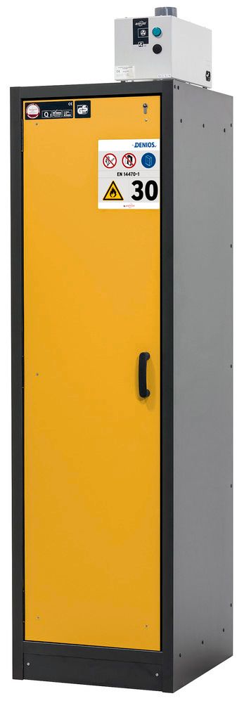 Les armoires de sécurité BBACMY11 Jaunes sont certifiées conformes EN14470-1  type 90 & EN16121 Version stricte
