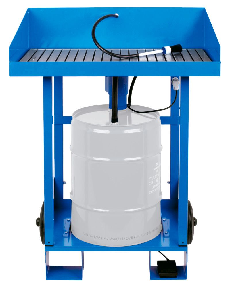 Teilewaschgerät F2 mit Anschluss für ein Fass à 50 Liter Kaltreiniger,  fahrbar