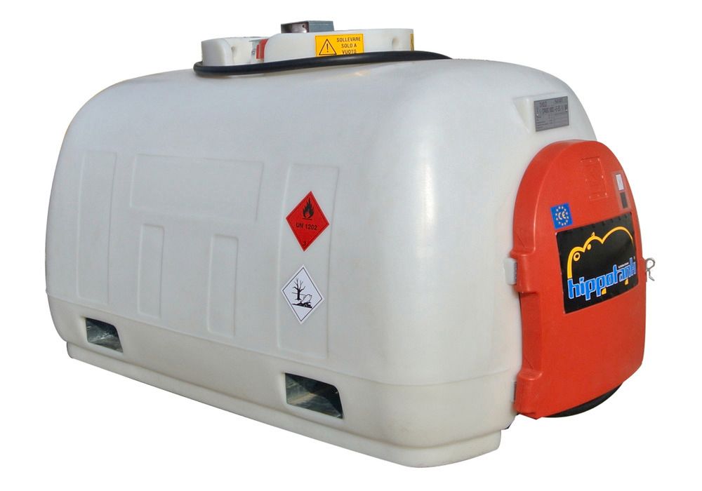 Réservoir mobile pour gasoil KC500-K, 500 litres, pompe 230V et  accessoires, coffre de rangement