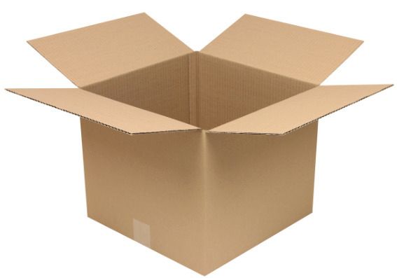 Boîte en carton pliant ondulé à 1 cannelure, dimensions intérieures  350x350x300 mm, qualité 1 .20C