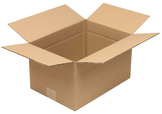 Boîte en carton pliant ondulé à 1 cannelure, intérieur 350 x 250 x 200 mm,  format C4, qualité 1.20C