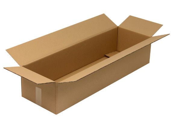 Boîte en carton pliant ondulé à 2 cannelures, dimensions intérieures  1000x300x200mm, qualité 2. 20BC