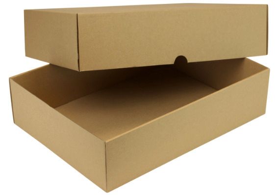 Caja de cartón compacto con tapa