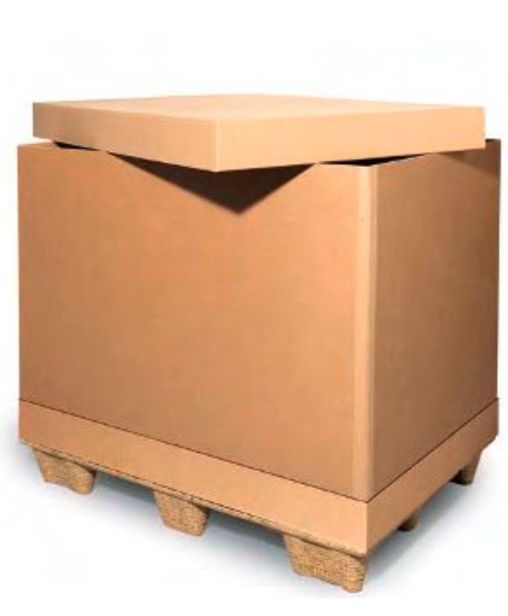 Base/coperchio per scatola in cartone per pallet, 1220 x 820 x 100 mm,  qualità 1.40 C