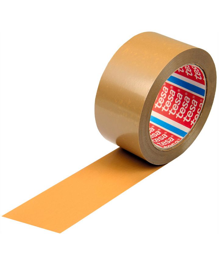Ruban adhésif d'emballage en papier, largeur 50 mm, marron