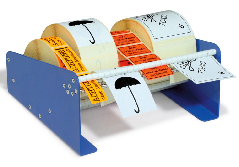 Distributeur d'étiquettes, à poser sur bureau ou table, largeur utile  jusqu'à 315 mm