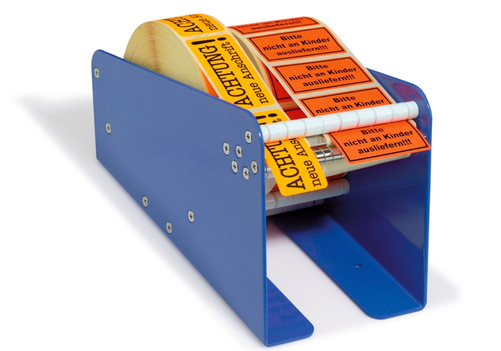 Distributeur d'étiquettes, à poser sur bureau ou table, largeur utile  jusqu'à 112,5 mm