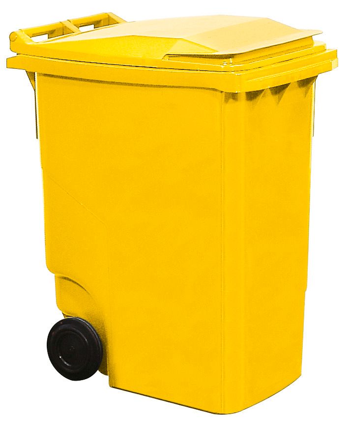 Caixote Do Lixo com Rodas Denox 110 L 58 X 41 X 89 Cm Amarelo