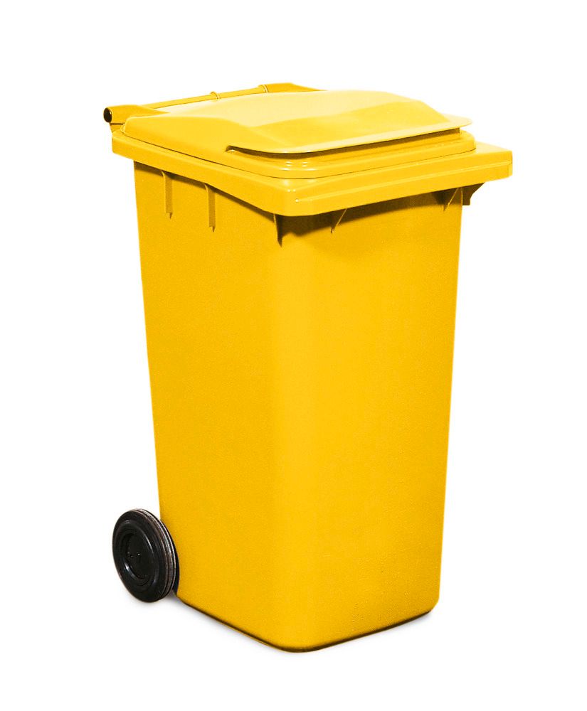 Grande contenitore mobile per rifiuti, vol. 240 litri, giallo