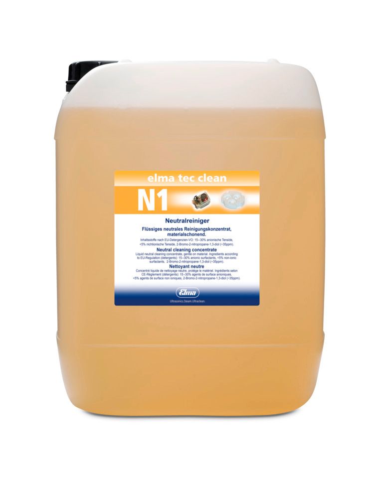 Reinigungsmittel elma tec clean N1 für Ultraschallgerät, sensitive,  neutral, Konzentrat, 10 Liter