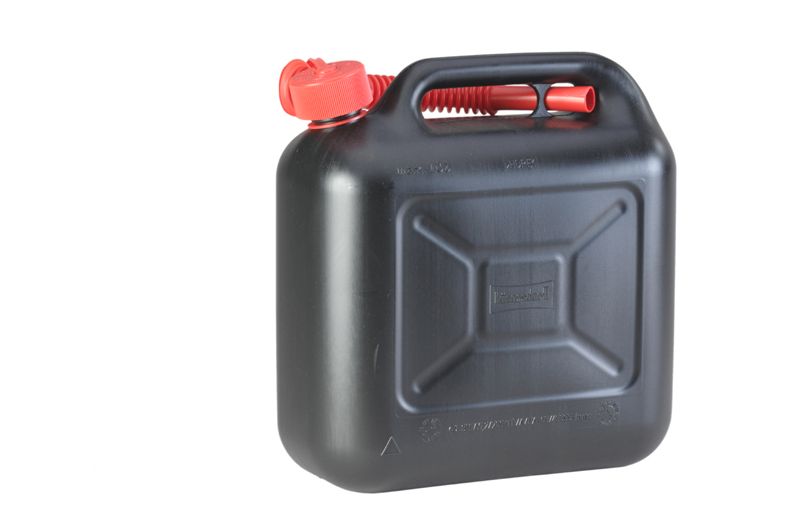 Kraftstoff-Kanister STANDARD, 10 Liter, schwarz, mit UN-Zulassung