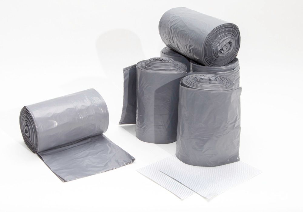 100 sacs poubelle pour salle de bain ldpe 5 l 44cmx36cm blanc par 1000 -  RETIF