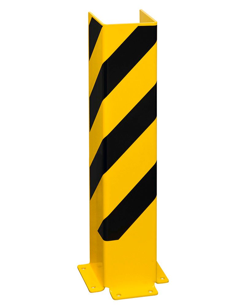 Anfahrschutz-U-Profil 800, kunststoffbeschichtet, gelb mit