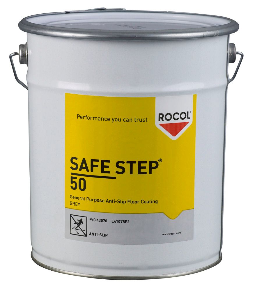 Anti-Rutsch-Flächenbeschichtung Safe Step 50, begehbar, 5 Liter, grau