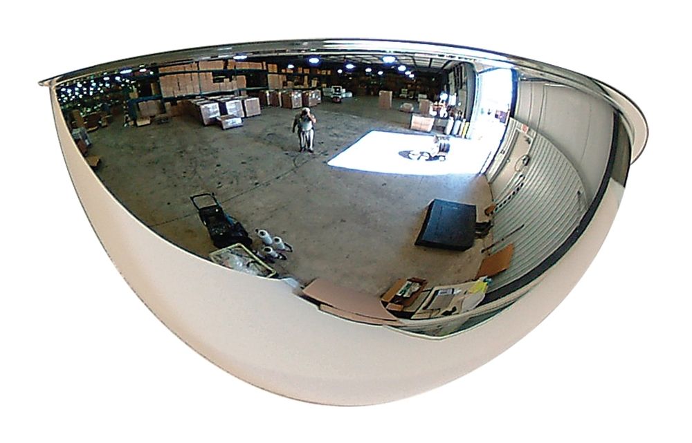 18" Indoor Industrial Acrylic Convex Security & Safety Mirror 