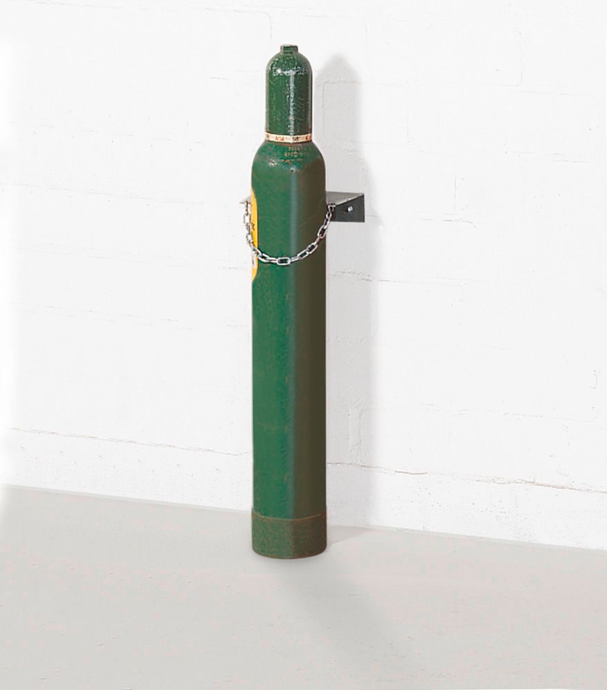 Bottle-Wall Mount for 1x 10 Litre Bottle Ø 140 mm GALVANISED WITH CHAIN # 